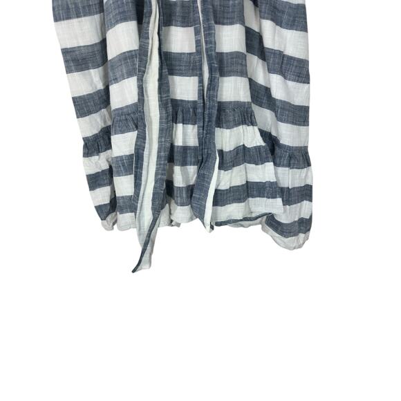 Roller Rabbit Dress Blue White Striped Nautical Sailor Relaxed Maxi Size XL - Picture 4 of 9